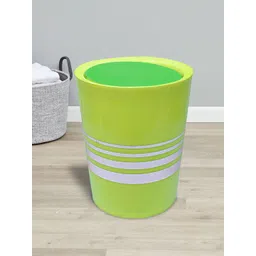 Kuber Industries Set Of 2 Red & Green Striped 7L Dustbin With Swing Lid-picture-26