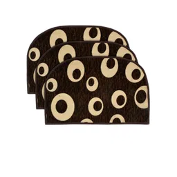 Kuber Industries Set of 3 Brown & Beige Printed Anti-Skid Doormats-picture-15