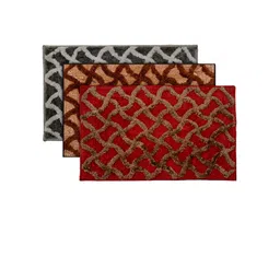 Kuber Industries Set Of 3 Patterned Anti-Skid Doormat-picture-23