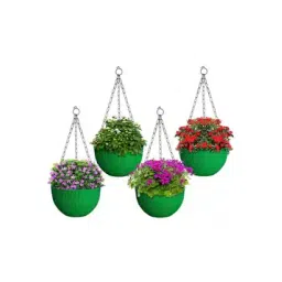 kuber industries Set of 4 Plastic Hanging Flower Pots-picture-20