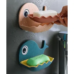 Kuber Industries Soap Stand for Bathroom Kitchen Sink Magic Stickers Wall Mounted (Pack of 2 Pcs) Soap Dish Holder-picture-12