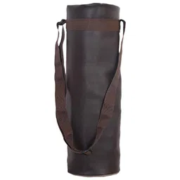Kuber Industries Soft Leather Insulated Bottle CoverTraveling Water Bottle Cover And Adjustable Strap With Drawstring,Brown,-image-32