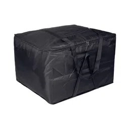 Kuber Industries Storage Bag  Parachute Travel Duffle Bag  Foldable Underbed Storage Bag  Attachi Storage Bag For Clothes with Handle  Large  Black-image-20