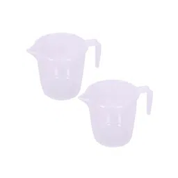 Kuber Industries Transparent 2 piece Solid Plastic Bath Accessories Set-picture-11