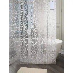 Kuber Industries Transparent Anti-bacterial & Water Proof Shower Curtain-picture-27