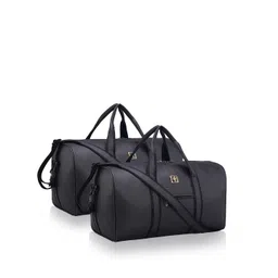 Kuber Industries Unisex Set Of 2 Medium Reversible Leather Travel Duffel Bags-picture-33