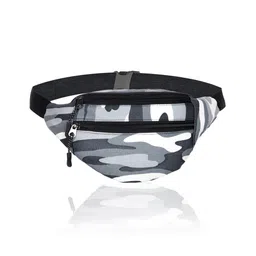 Kuber Industries Waist Bag  Waist Bag Pouch for Men  Waist Bag Pouch for Women  Waist Bag for Boys  Waist Bags for Girls  Polyester Belt Fanny Pack  Printed Chest Bag  Gray-picture-14