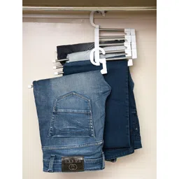 Kuber Industries White 2 Pieces Stainless Steel Hanger-picture-19