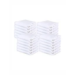 Kuber Industries White 24 Pieces Cotton Table Napkins-picture-40