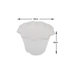 Kuber Industries White & Green 2 Pieces Blossom Planters image 2