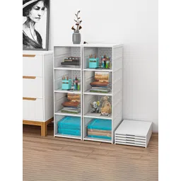 Kuber Industries White Pack Of 2 4-Tier Organisers-picture-36