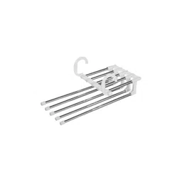 Kuber Industries White Stainless Steel Cloth Hanger image 2