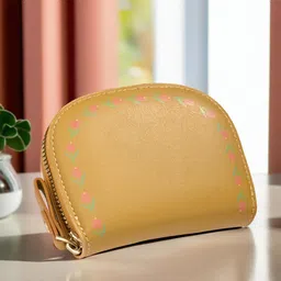 kuber industries Women Casual Beige Genuine Leather Wallet-picture-12