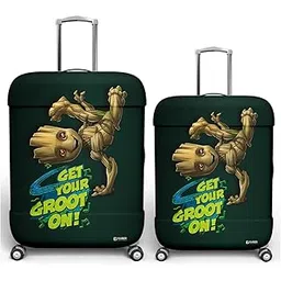 Marvel I Am Groot Luggage Cover | Polyester Travel Suitcase Cover | Washable and Stretchable Suitcase Cover | 22-26 Inch-Medium | 26-30 Inch-Large | Pack of 2 | Green-image-22