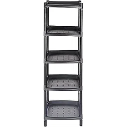 Kuber Industries Multipurposes 5-Tier Plastic Shoe Rack/Shelf/Storage Organizer for Home Kitchen Bedroom Door Entrance (Black)-46KM0564, 14 * 10 * 33 inches-picture-23
