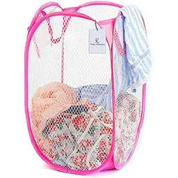 Kuber Industries Nylon Mesh Laundry Basket-picture-23