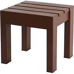 Kuber Industries Plastic Stool for Home Use | Anti Slip Bath Stools for Bathroom | Adults Stool for Kitchen Use | Under Desk Portable Step Stool for Home and Office | Small Flower Pot Stand | Brown-image-40