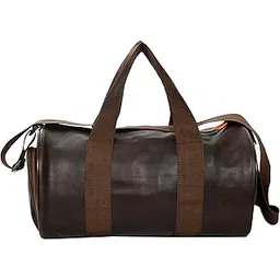 Sports Gym Bag & Shoes Compartment, Travel Duffel Bag for Men and Women Lightweight (Brown)-image-49