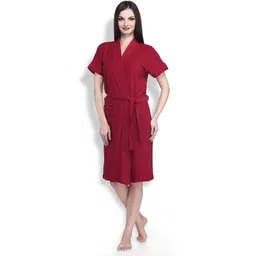 kuber textile Baby Red Large Bath Robe-picture-27