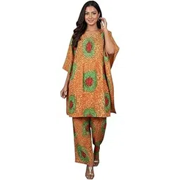 kuberaa Boutique Exclusize Women's Printed Kaftan Pant Set, Loose Fit | Co-ord set-picture-43