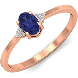18KT Rose Gold Tanzanite Ring for Women-image-31