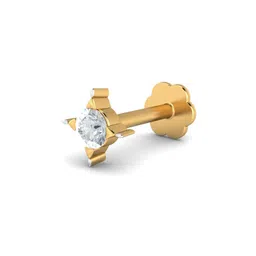 KUBERBOX 18K Yellow Gold Cayman 0.04 Carat Nose Stud-picture-29
