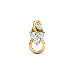 KUBERBOX 18K Yellow Gold Diamond Cookoo Motif Nose Stud-picture-23