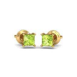 KUBERBOX 18KT Gold Peridot Earrings 0.96 gm-picture-24