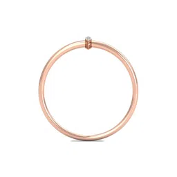 KUBERBOX 18KT Rose Gold Diamond Studded Ring-0.84gm-picture-13