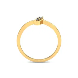 KUBERBOX Care 18KT Gold Diamond Studded Ring -1.6 gm image 5