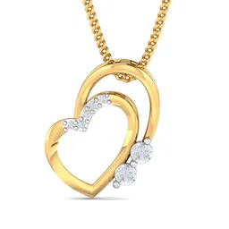 KUBERBOX Chagit 18 KT Gold Pendant Diamond-0.78 gm-picture-20
