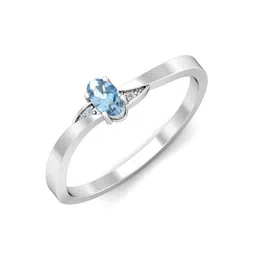 KUBERBOX Elptica 18KT White Gold Diamonds Studded Ring-1.89gm-picture-42