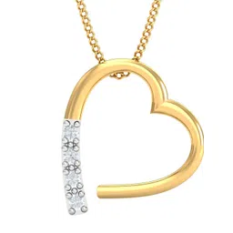 KUBERBOX Forget-Me-Not 18KT Gold Diamond-Studded Pendant 1.33 gm-picture-19