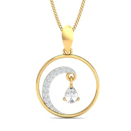 KUBERBOX Wanda Wave 18 KT Gold Wanda Wave Pendant Diamond -1.16 g-picture-30