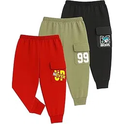 Kuchipoo Boys Cargo Joggers - Pack of 3-picture-13