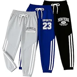 Kuchipoo Boys Regular Fit Track Pants - Pack of 3-picture-14