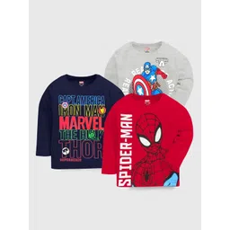 KUCHIPOO Boys 3 Avengers Printed Applique T-shirt-picture-20