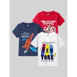 KUCHIPOO Boys 3 Printed Applique T-shirt-picture-19