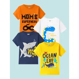 KUCHIPOO Boys 4 Printed Applique T-shirt-picture-40