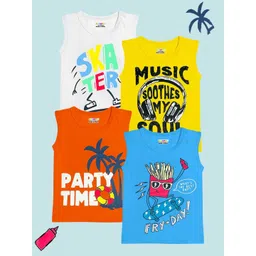 KUCHIPOO Boys 4 Printed Applique T-shirt-picture-39