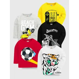 KUCHIPOO Boys 5 Printed Applique T-shirt-picture-20