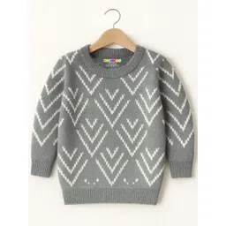 KUCHIPOO Boys Multi Polyester Checked Sweaters-picture-10