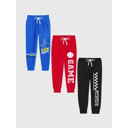 KUCHIPOO Boys Pack Of 3 Printed Joggers-picture-49
