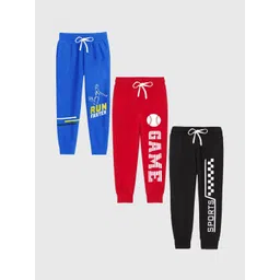 KUCHIPOO Boys Pack Of 3 Relaxed Fit Mid-Rise Joggers-picture-48