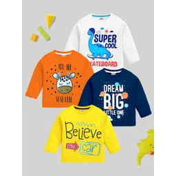 KUCHIPOO Boys Typography 4 Printed T-shirt-picture-26