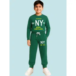 KUCHIPOO Boys Typography Printed T-shirt with Pyjamas-picture-41