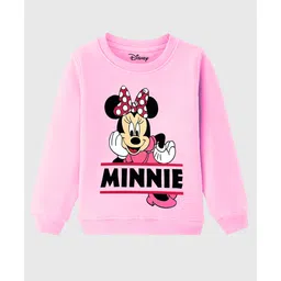 KUCHIPOO Fleece Full Sleeves Disney Featuring Minnie Mouse Printed Sweatshirt - Pink-picture-25