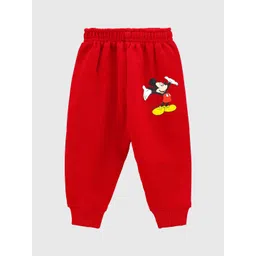 KUCHIPOO Girls Pack Of 5 Mickey & Friends Printed Cotton Joggers image 4