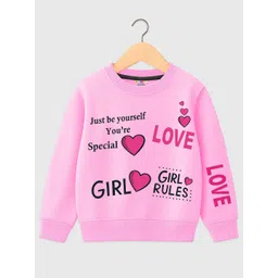 KUCHIPOO Girls Round Neck Graphic Printed Sweatshirt-picture-25