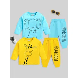 KUCHIPOO Kids Pack Of 2 Printed Night Suit-picture-55